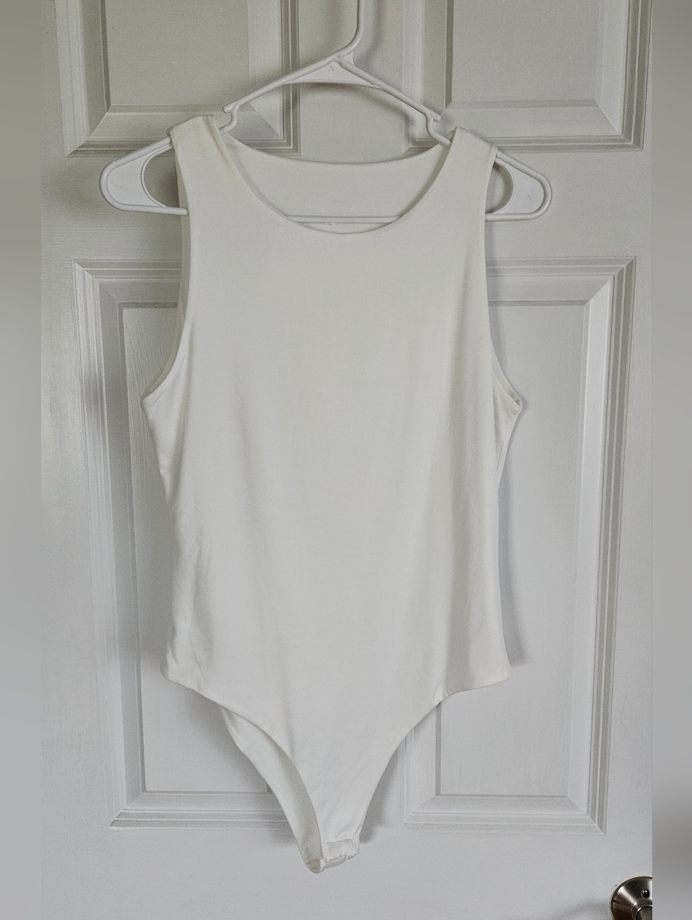 White Sleeveless Bodysuit